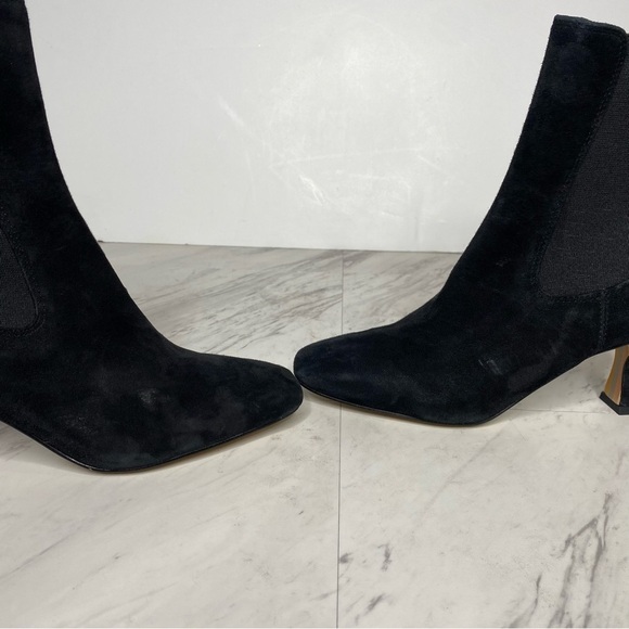 Sam Edelman Lani Black Suede Chelsea Bootie 5 1/2 - Picture 10 of 15